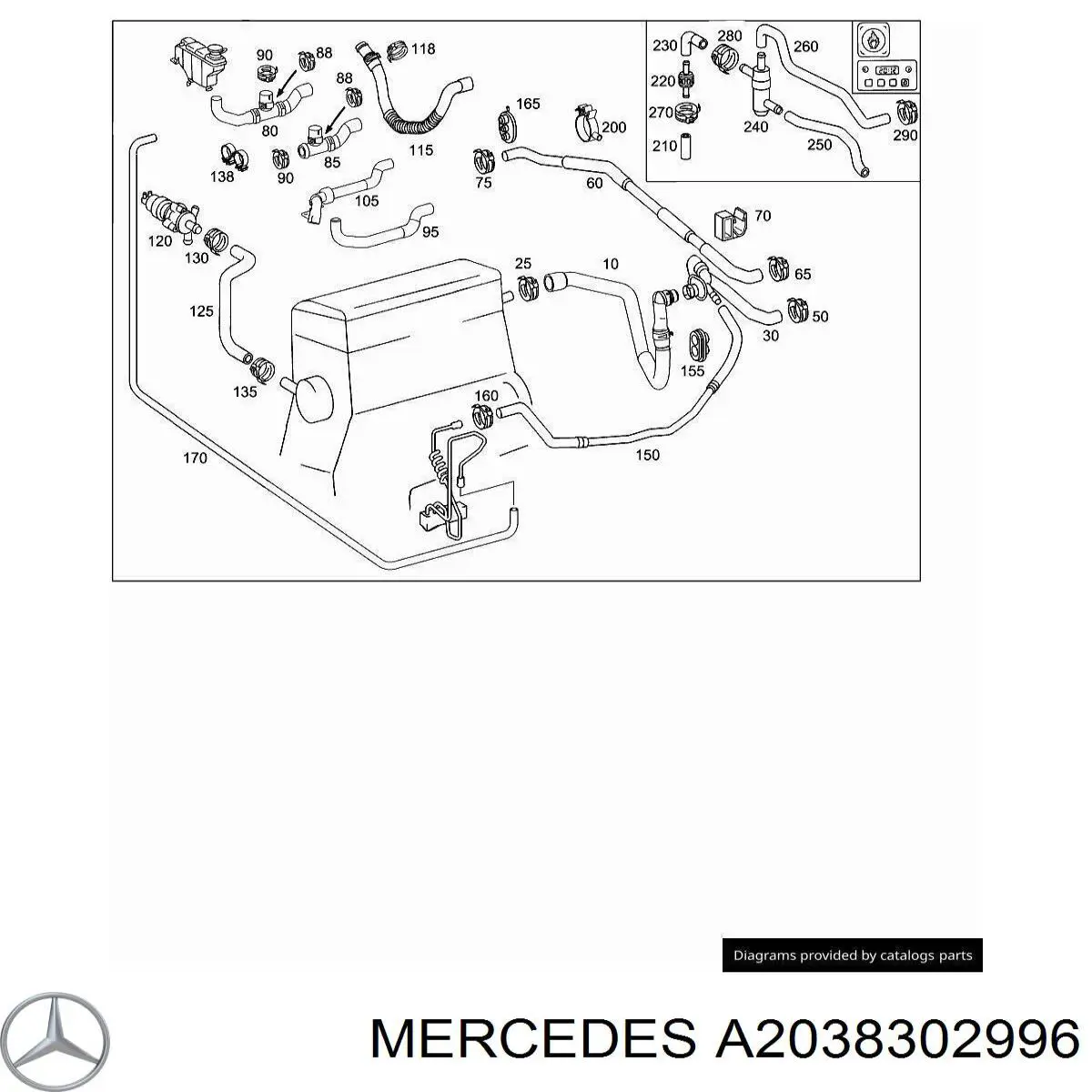 A2038302996 Mercedes 