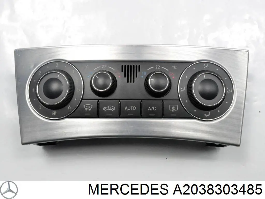 A2038303485 Mercedes блок управления режимами отопления/кондиционирования