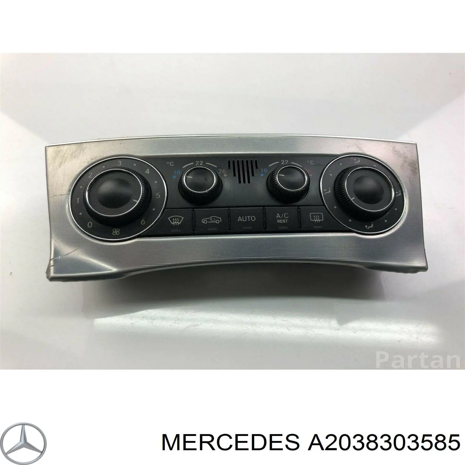 Купить A2038304085 Mercedes Блок управления печкой