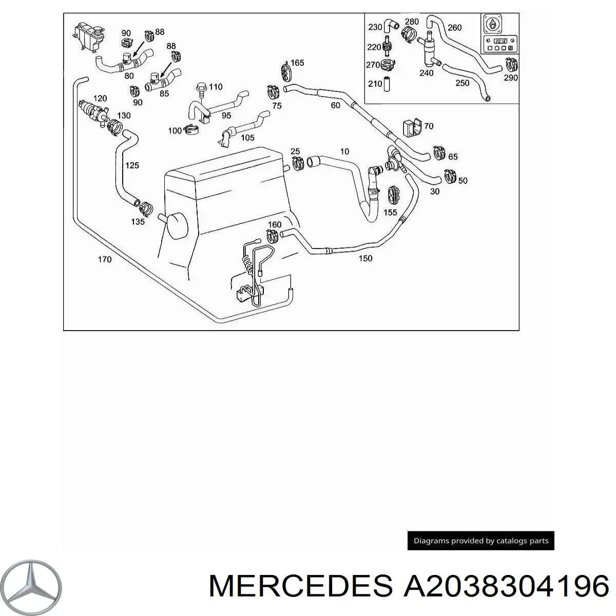 A2038304196 Mercedes 