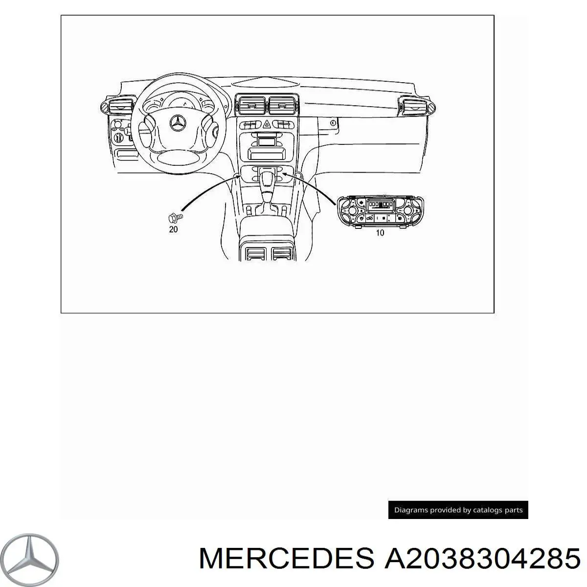  A2038304285 Mercedes