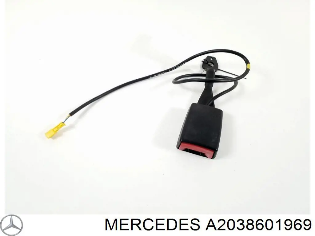 A2038601969 MERCEDES Palanca de bloqueo del cinturón de seguridad delantero derecho original y equivalente