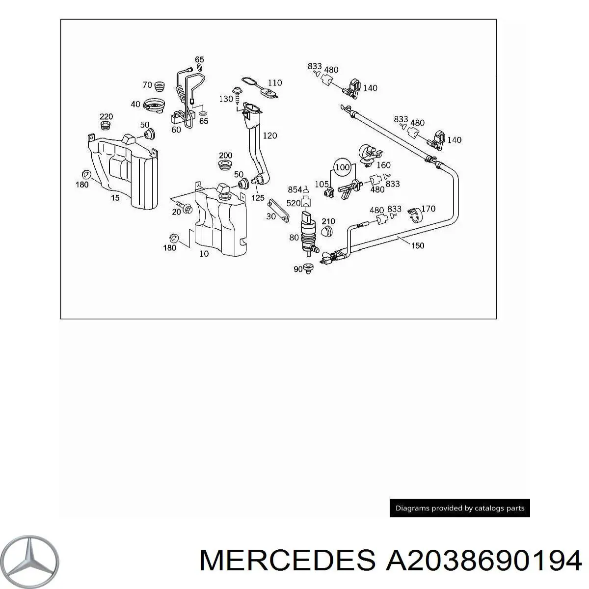  Mercedes A2038690194 цена, от 10.14 USD