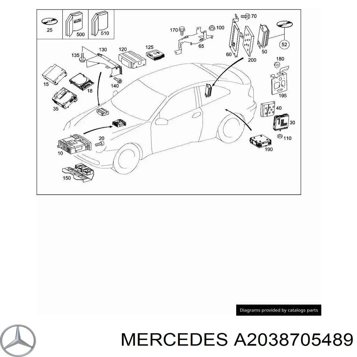 A2038705489 Mercedes 