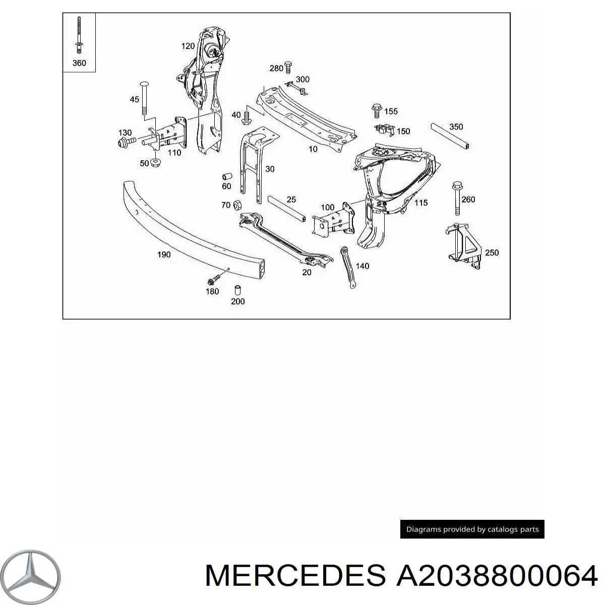  A2038800064 Mercedes