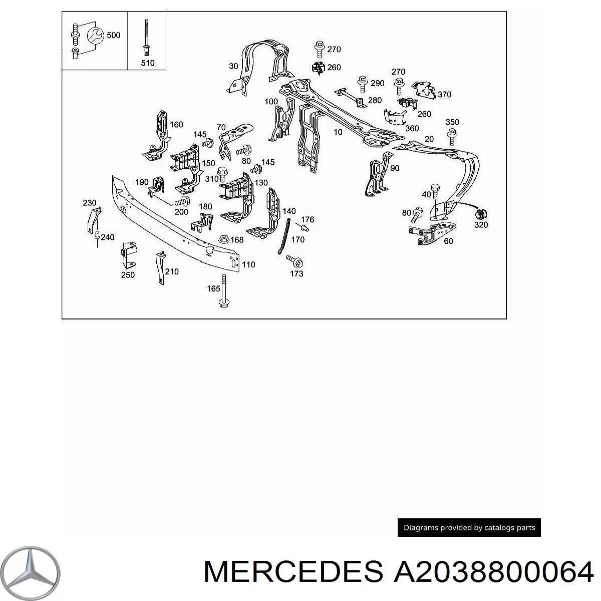 Купить A2038800064 Mercedes 