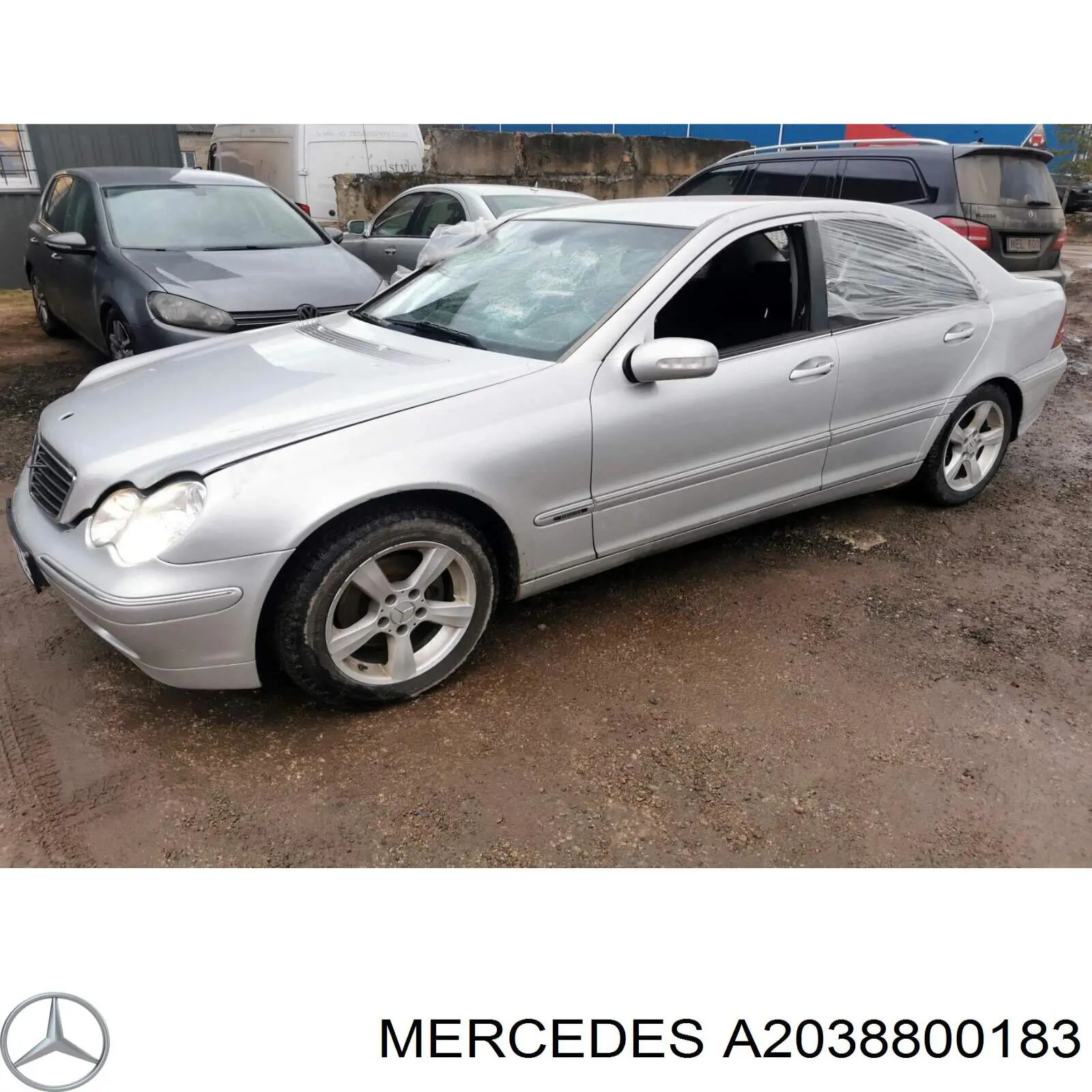 A2038800183 Mercedes Решетка радиатора