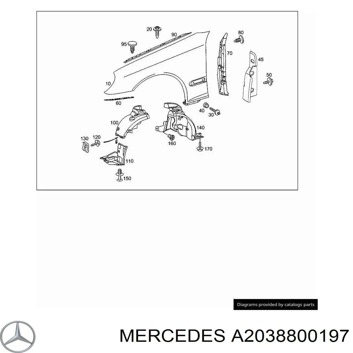 A2038800197 Mercedes 