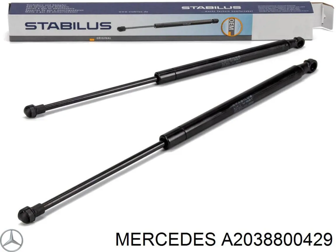 A2038800429 Mercedes Амортизатор капота левый
