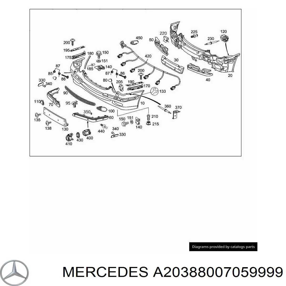 A20388007059999 Mercedes placa sobreposta do injetor de fluido para lavador da luz dianteira