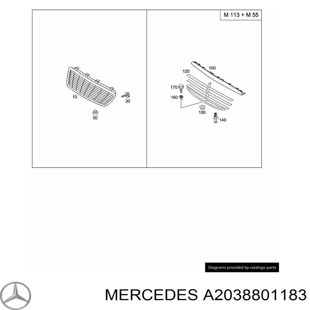 A2038801183 Mercedes 