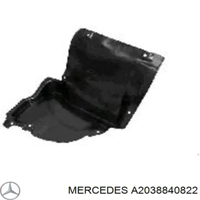 A2038840822 Mercedes Подкрылок переднего крыла, правый передний