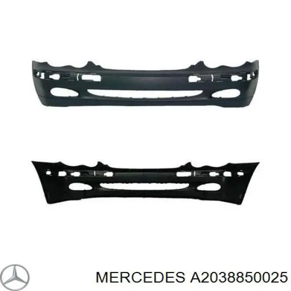 A2038850025 Mercedes pára-choque dianteiro