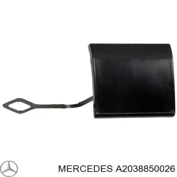 A2038850026 Mercedes заглушка бампера буксировочного крюка передняя