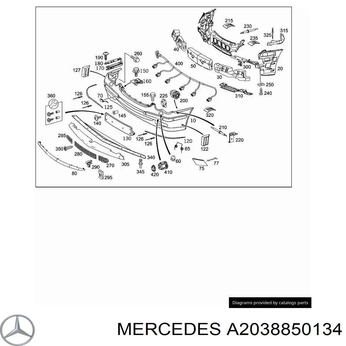 A2038850134 Mercedes 