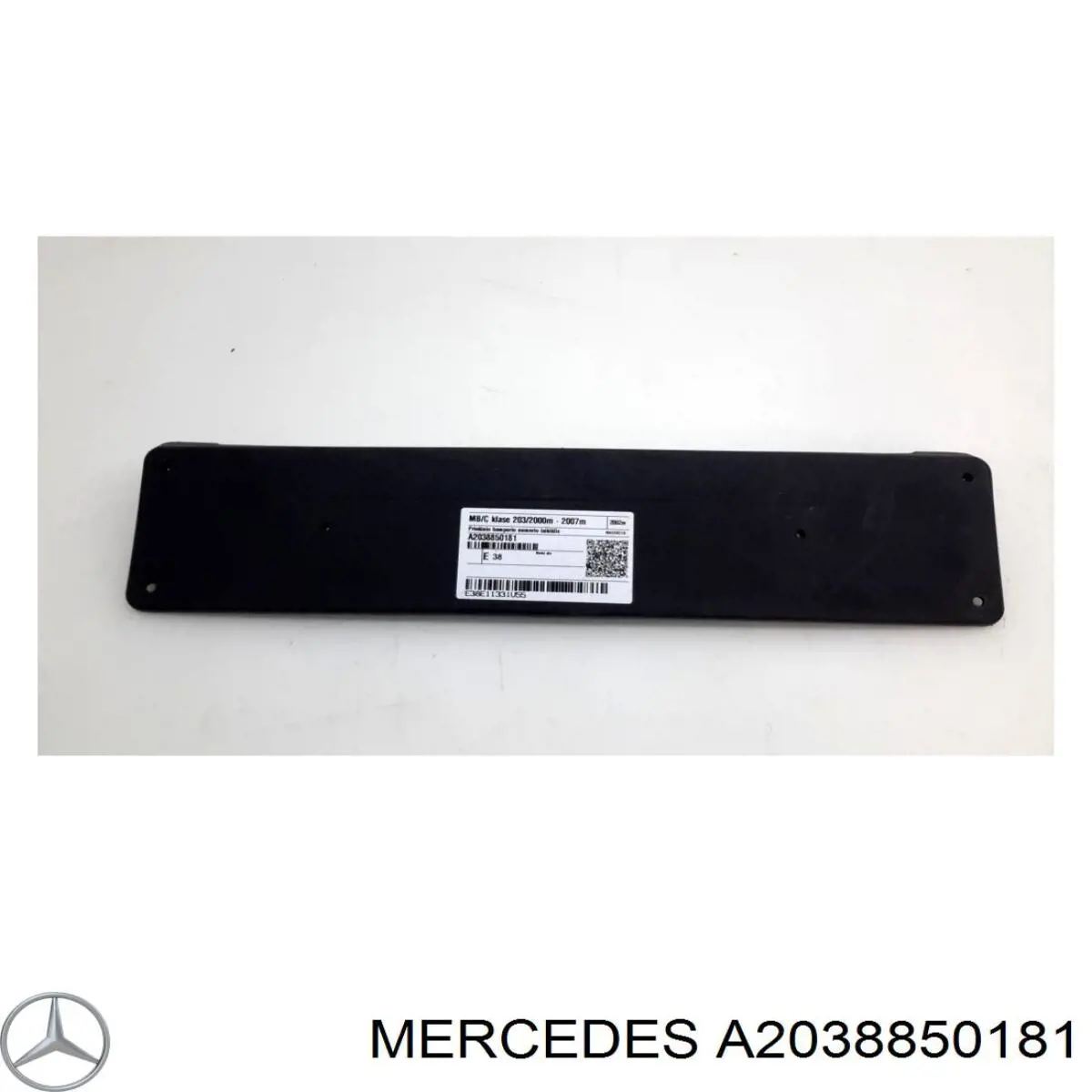 A2038850181 Mercedes панель крепления номерного знака переднего