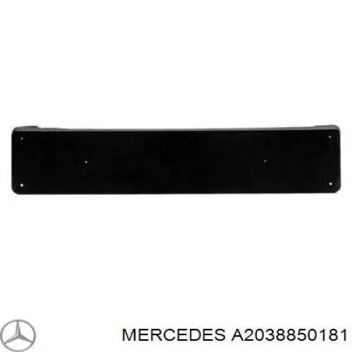 A2038850181 Mercedes Рамка номерного знака автомобиля передняя
