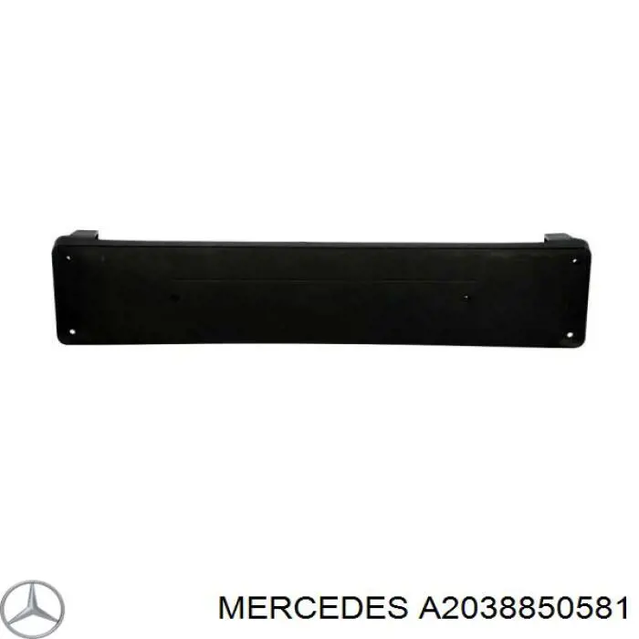 A2038850581 Mercedes панель крепления номерного знака переднего