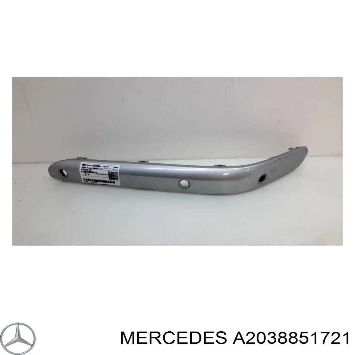 Молдинг бампера переднего левый A2038851721 Mercedes