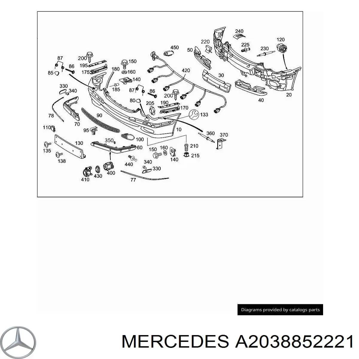 Купить A2038852221 Mercedes 