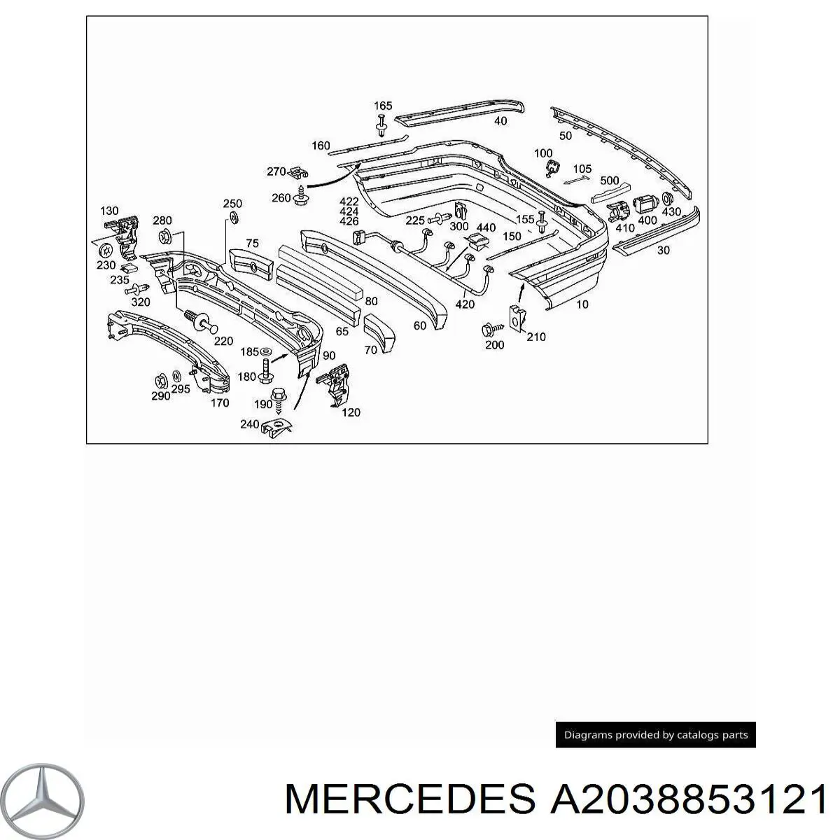  Mercedes A2038853121 цена, от 6.34 USD