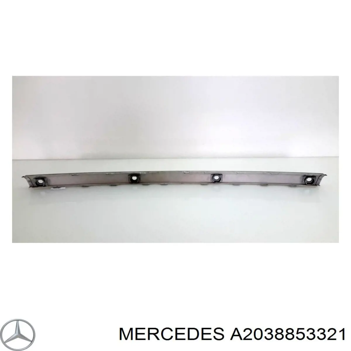 Спойлер заднего бампера A2038853321 Mercedes