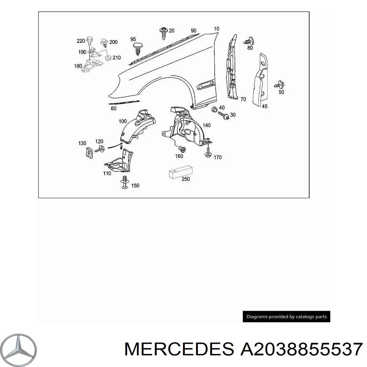 A2038855537 Mercedes 
