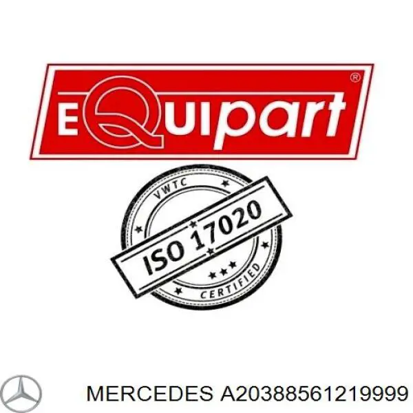 Купить A20388561219999 Mercedes Молдинг бампера переднего левый