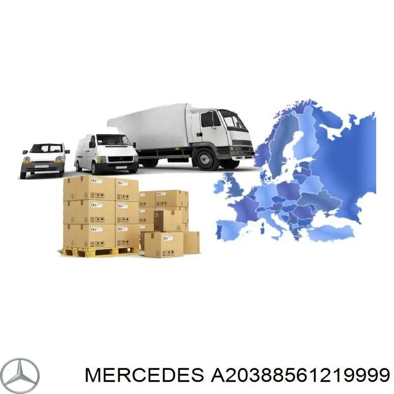 A20388561219999 Mercedes Молдинг переднего бампера, левый
