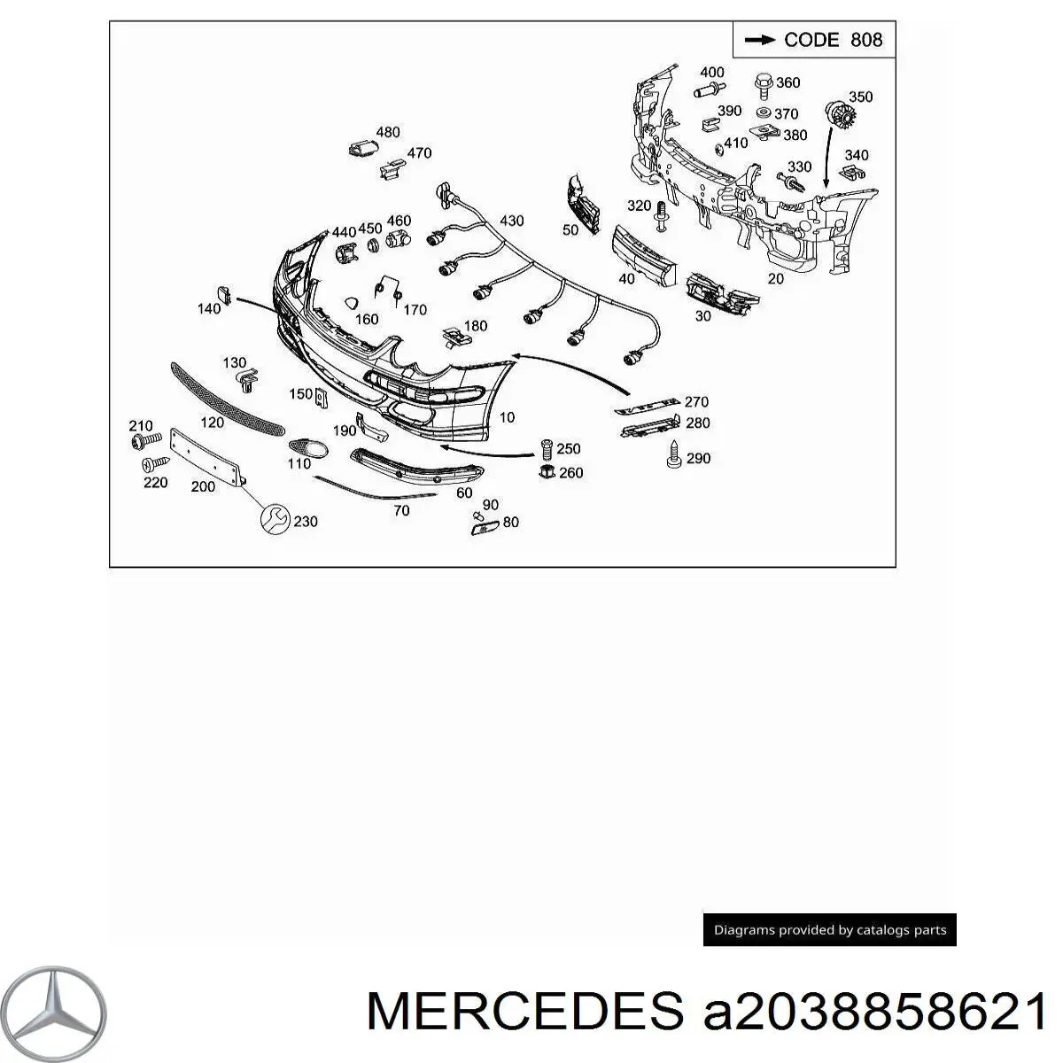 A2038858621 Mercedes 