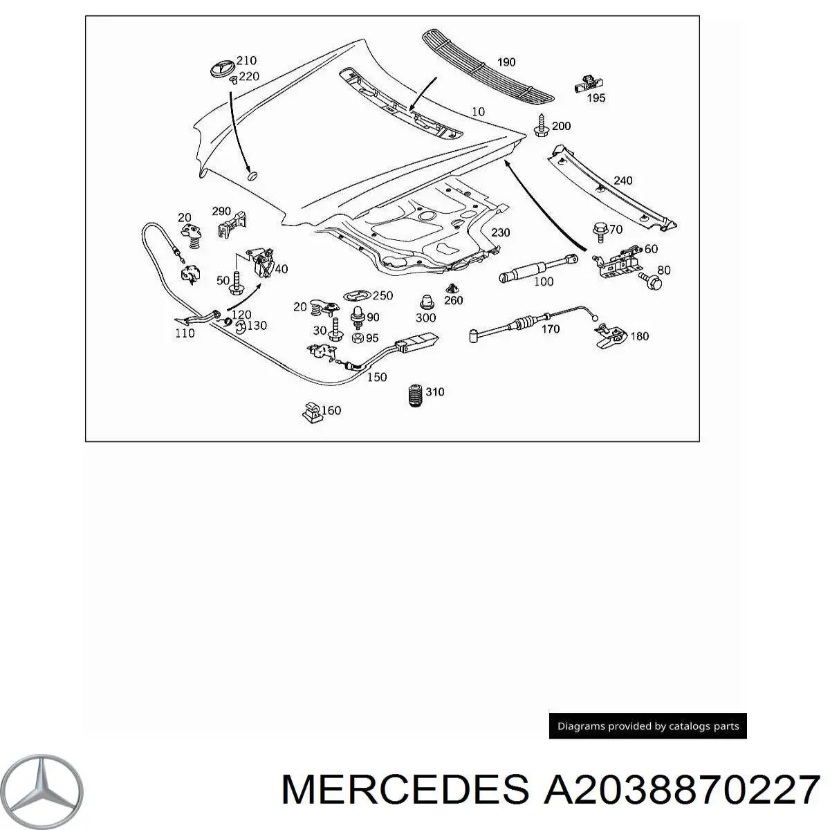A2038870227 Mercedes 