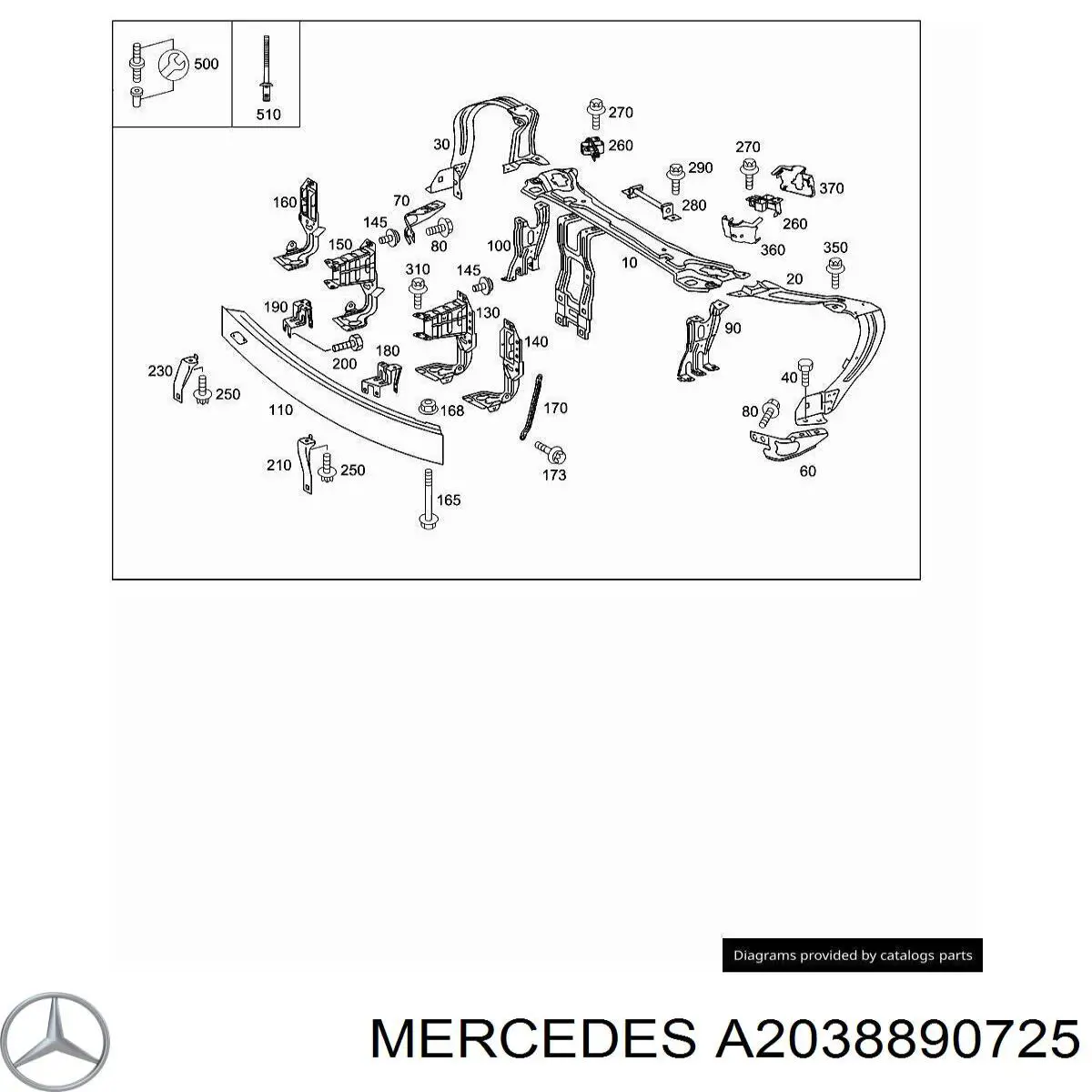  A2038890725 Mercedes