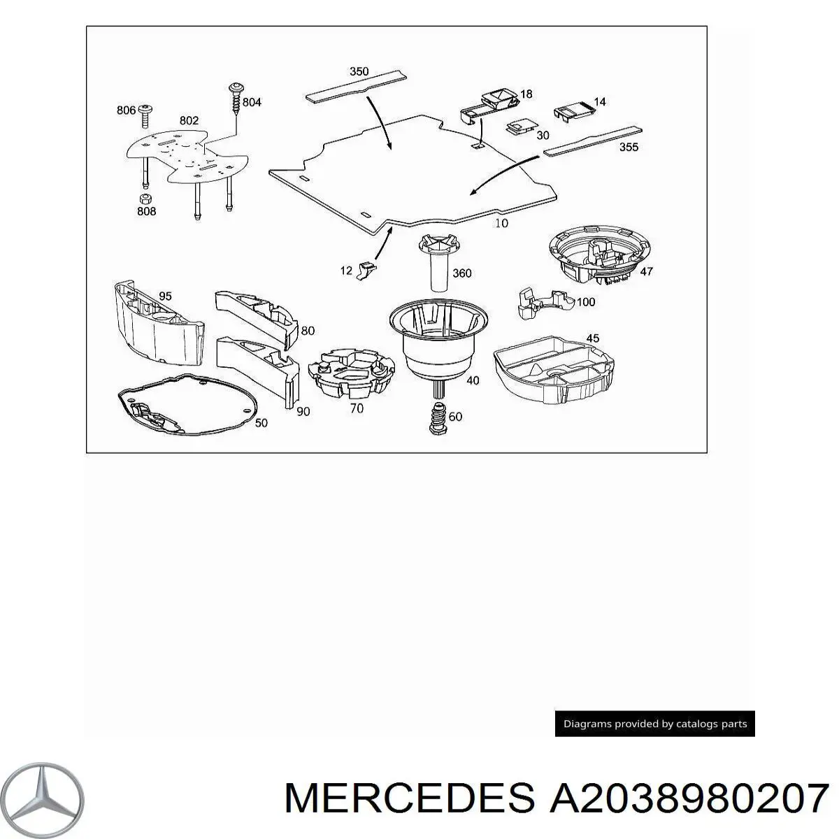  A2038980207 Mercedes