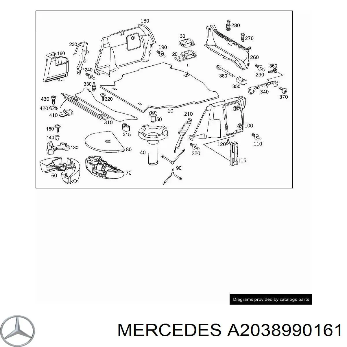  Mercedes A2038990161 цена, от 19.01 USD