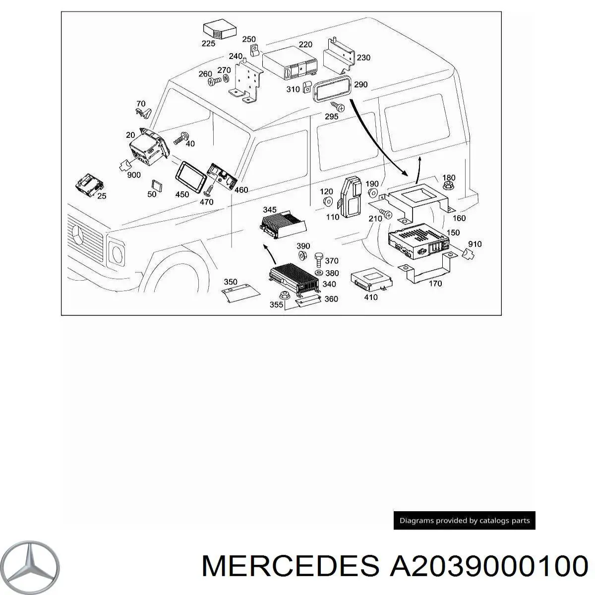 A2039000100 Mercedes 