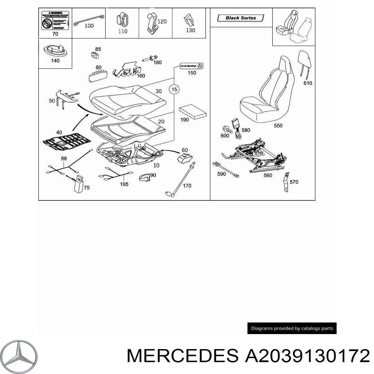 A2039130172 Mercedes 