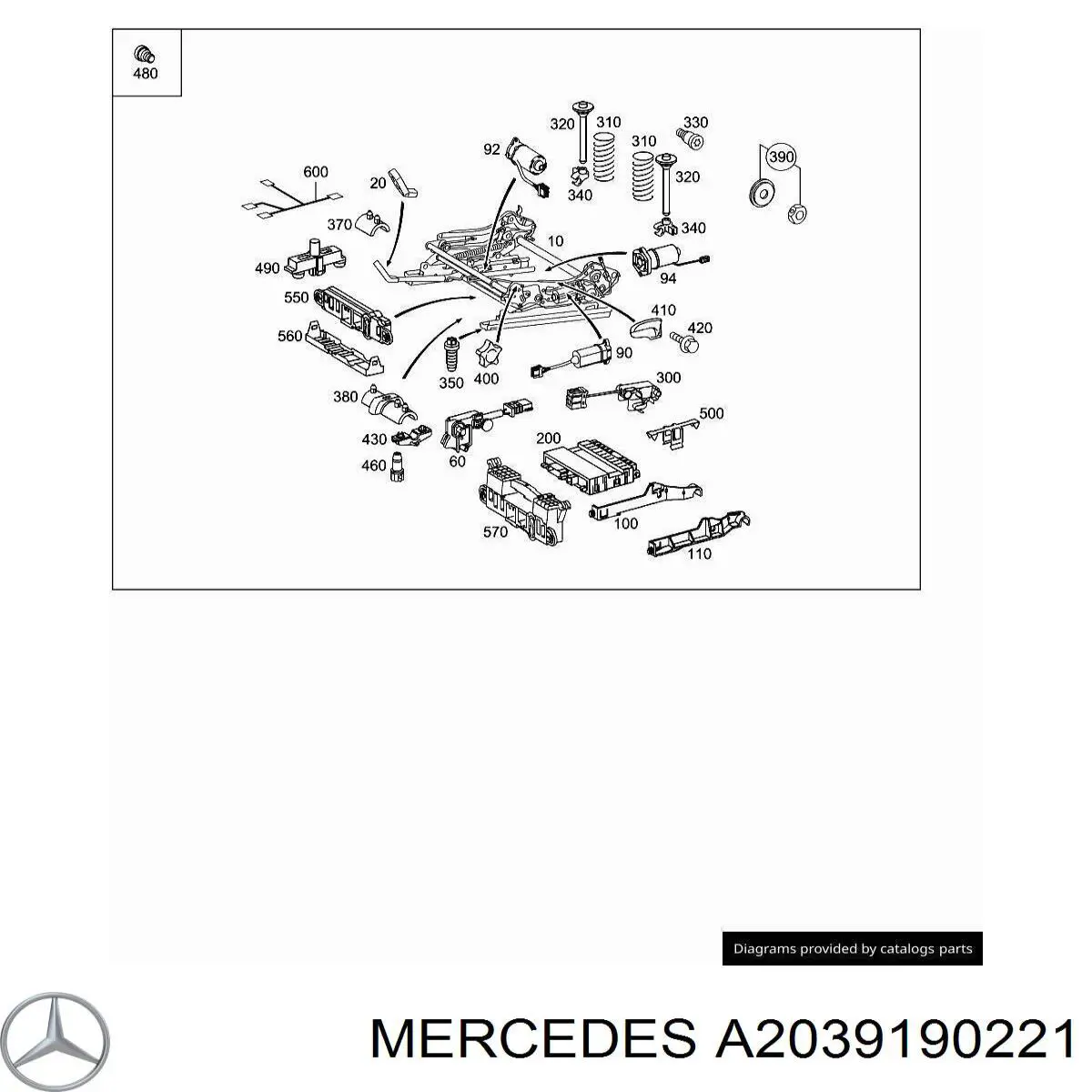 A2039190221 Mercedes 