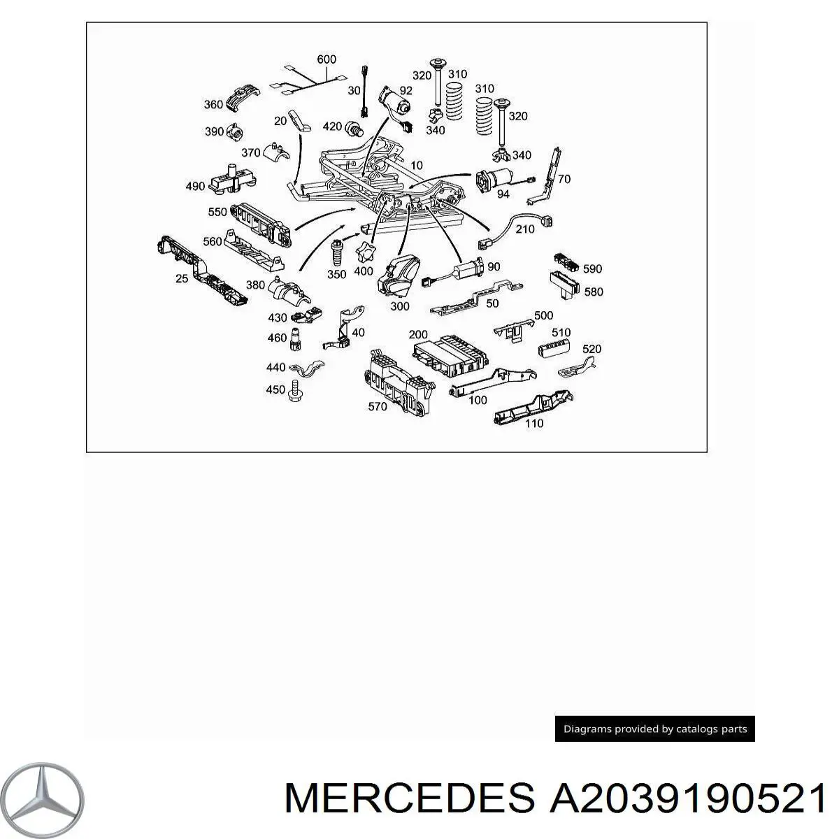 A2039190521 Mercedes 