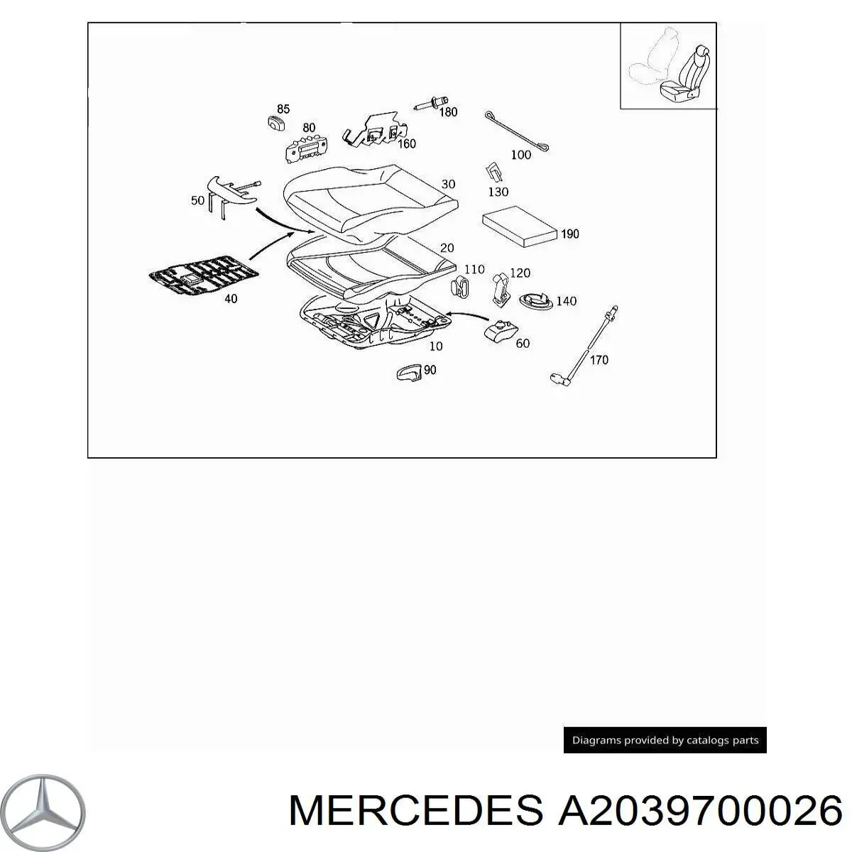 A2039700026 Mercedes 