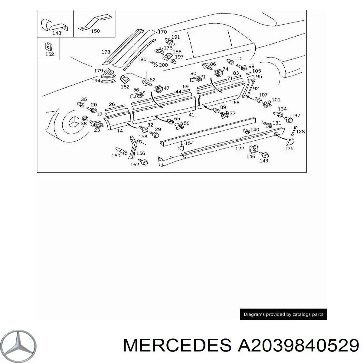  A2039840529 Mercedes