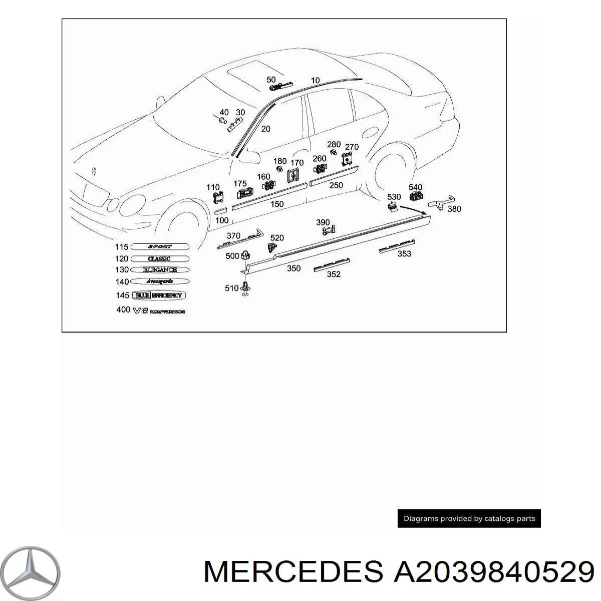 A2039840529 Mercedes