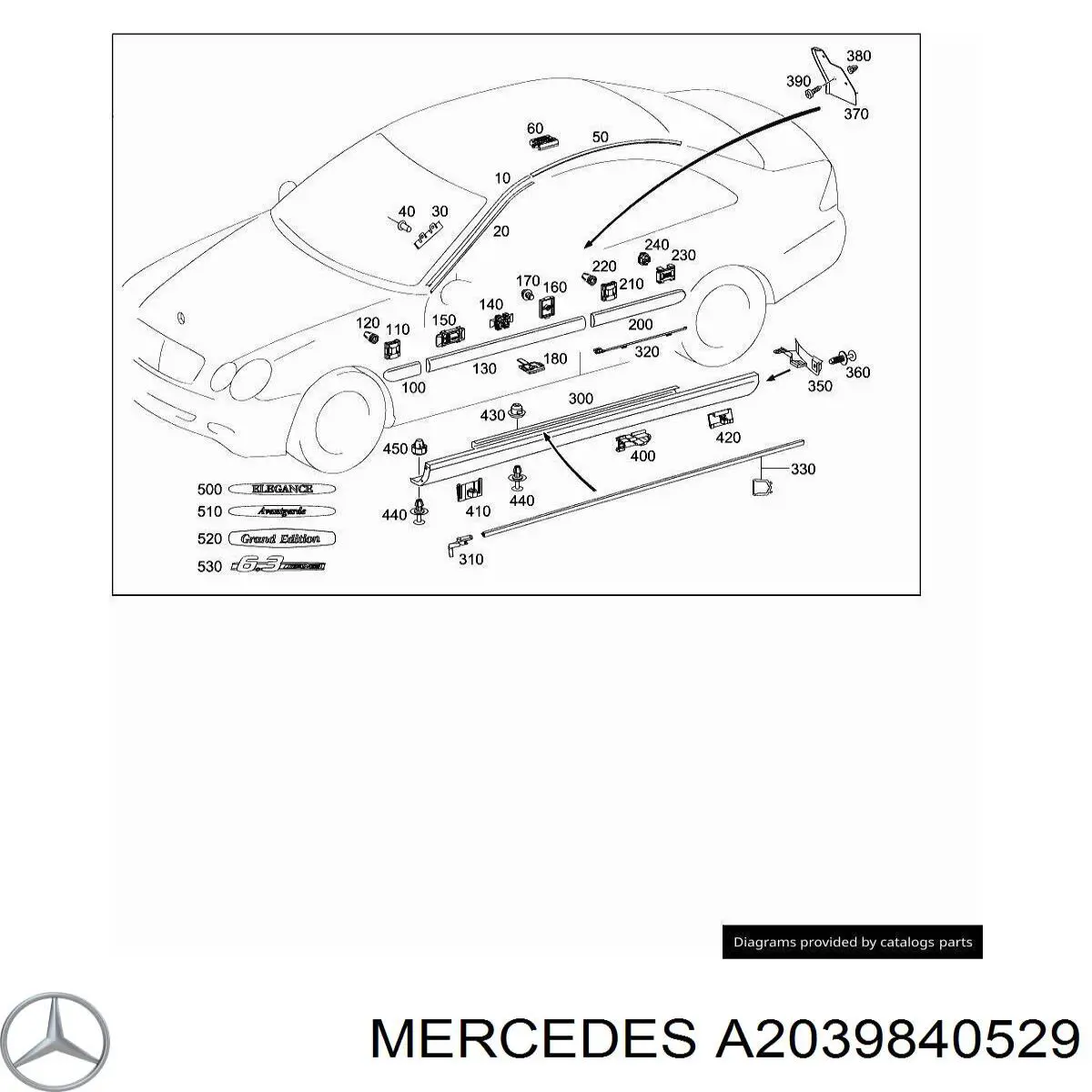  A2039840529 Mercedes