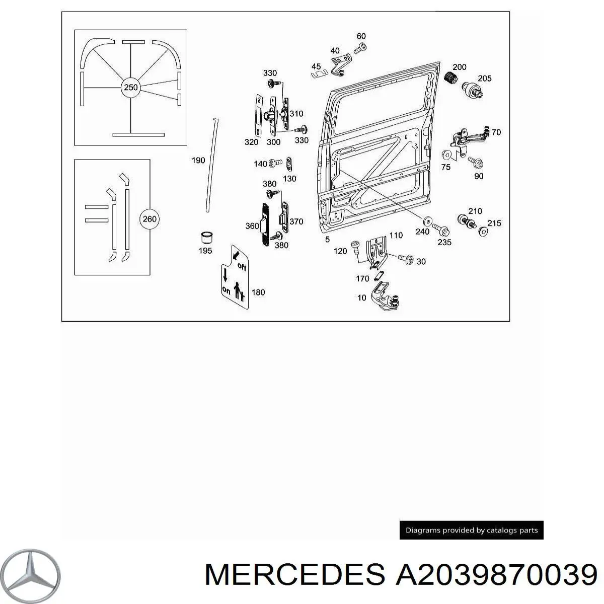 Купить A2039870039 Mercedes 