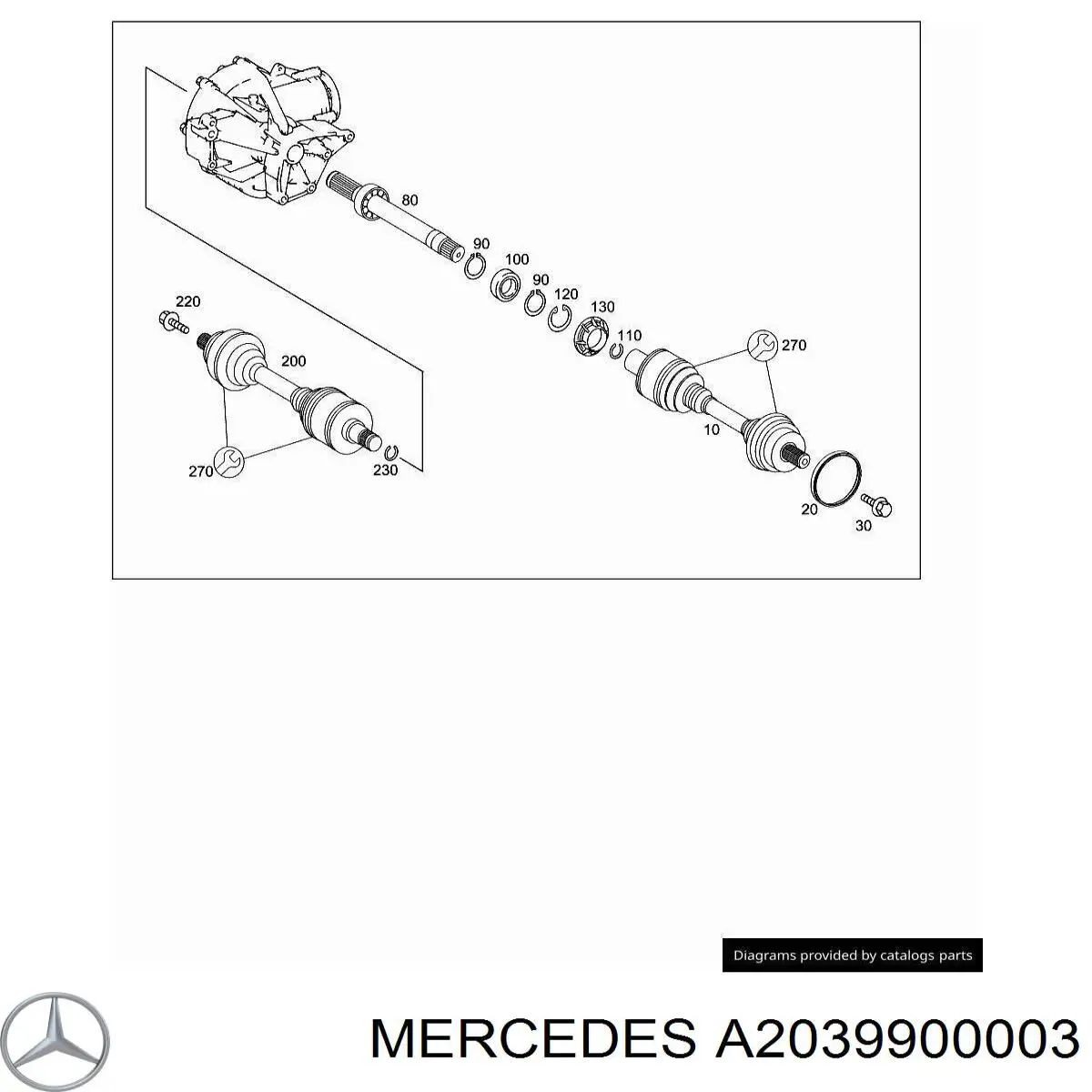 A2039900003 Mercedes 