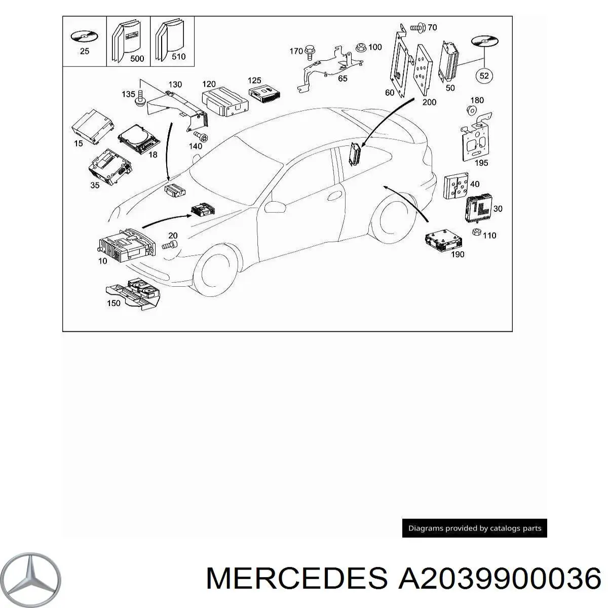  A2039900036 Mercedes