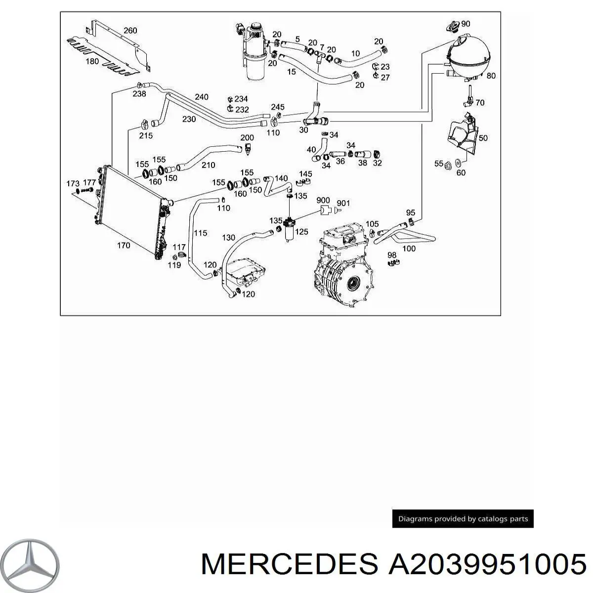 Купить A2039951005 Mercedes 