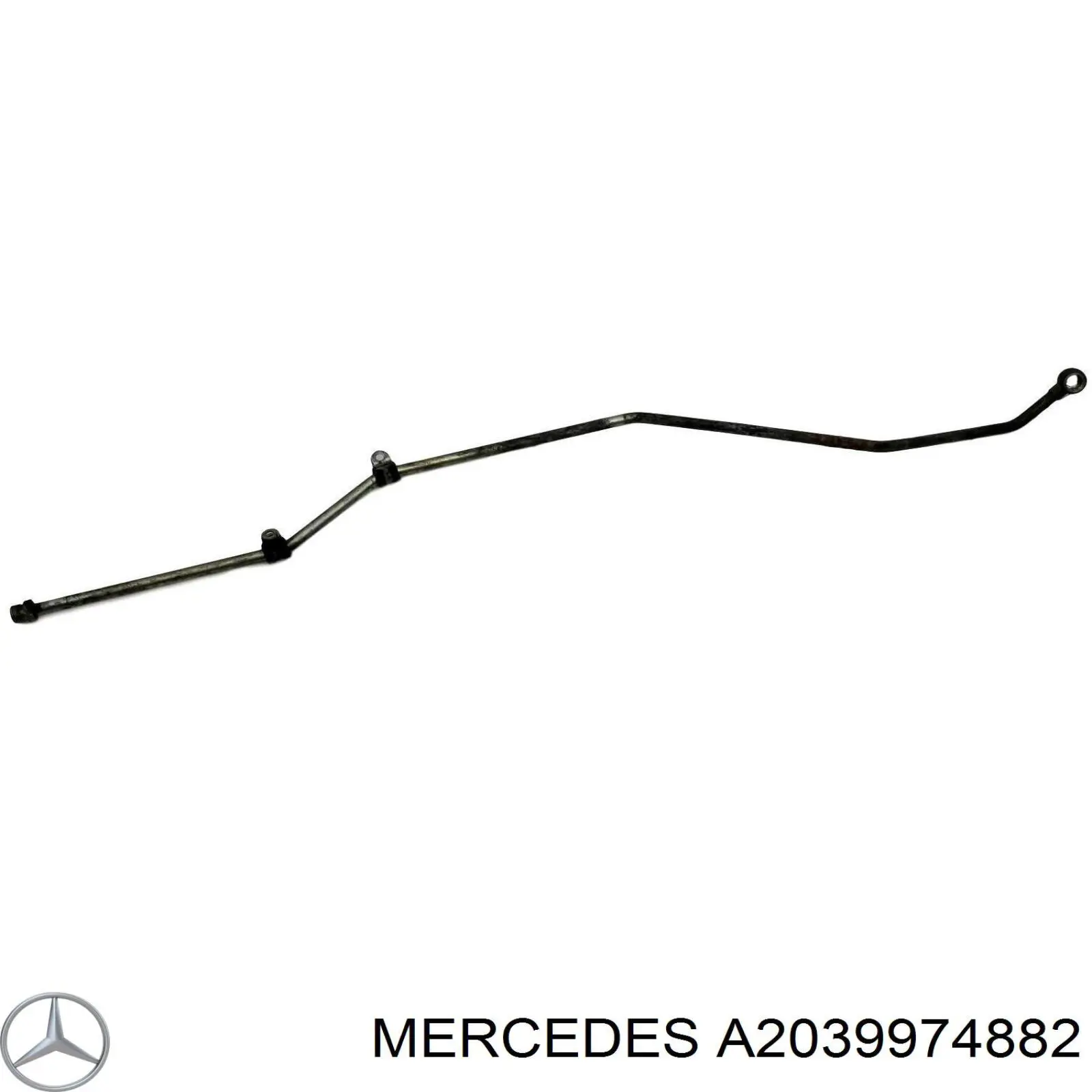 Купить A203997678264 Mercedes Шланг ГУР от рейки к радиатору