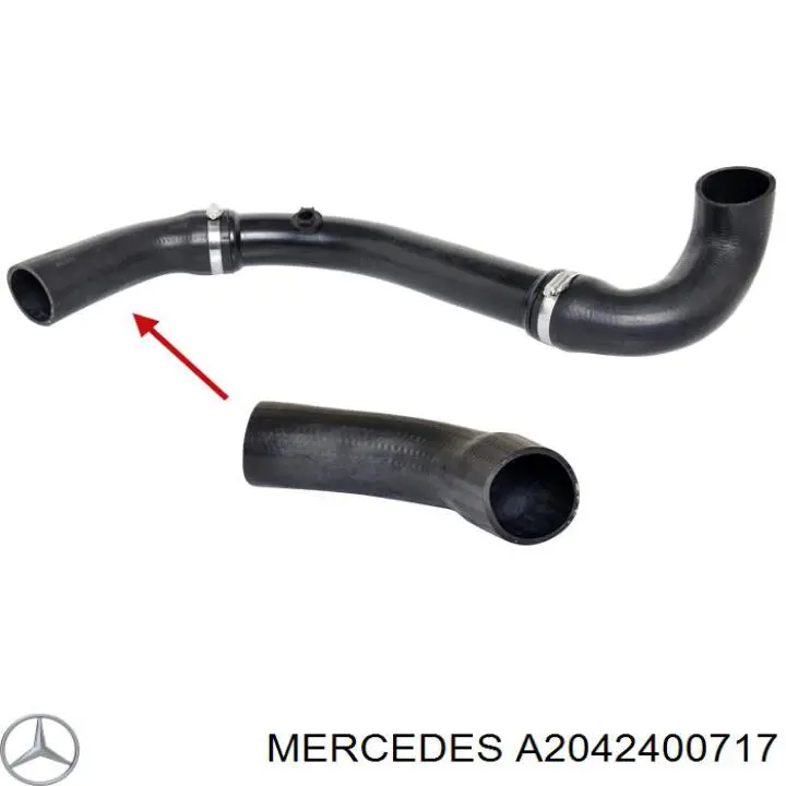 2042400717 Mercedes подушка (опора двигателя правая)