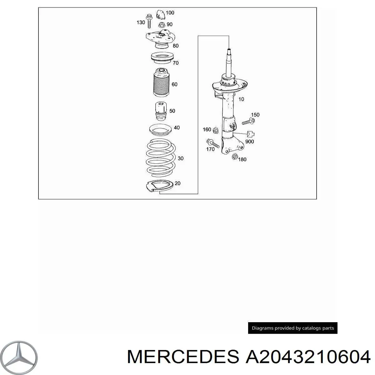 A2043210604 Mercedes пружина передняя