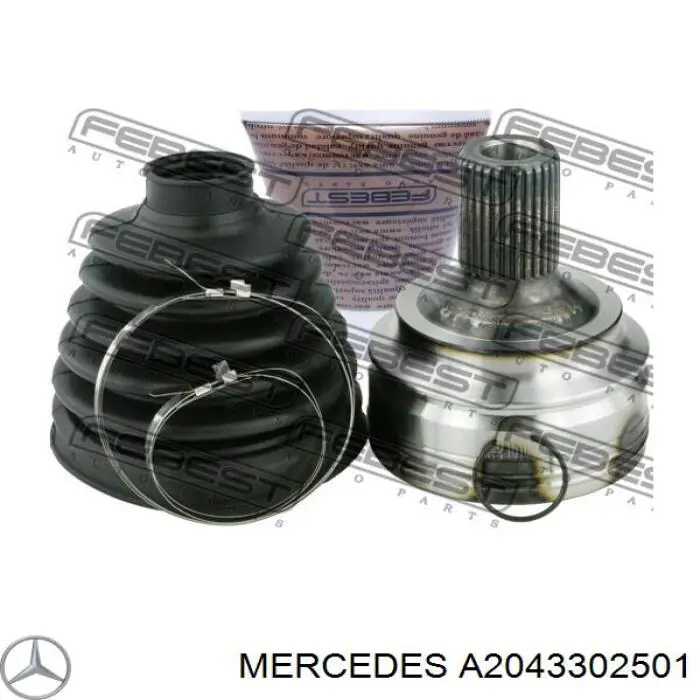 A2043302501 Mercedes semieixo (acionador dianteiro direito)